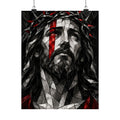 Stained Glass Christ - Christian Wall Art | Matte Poster