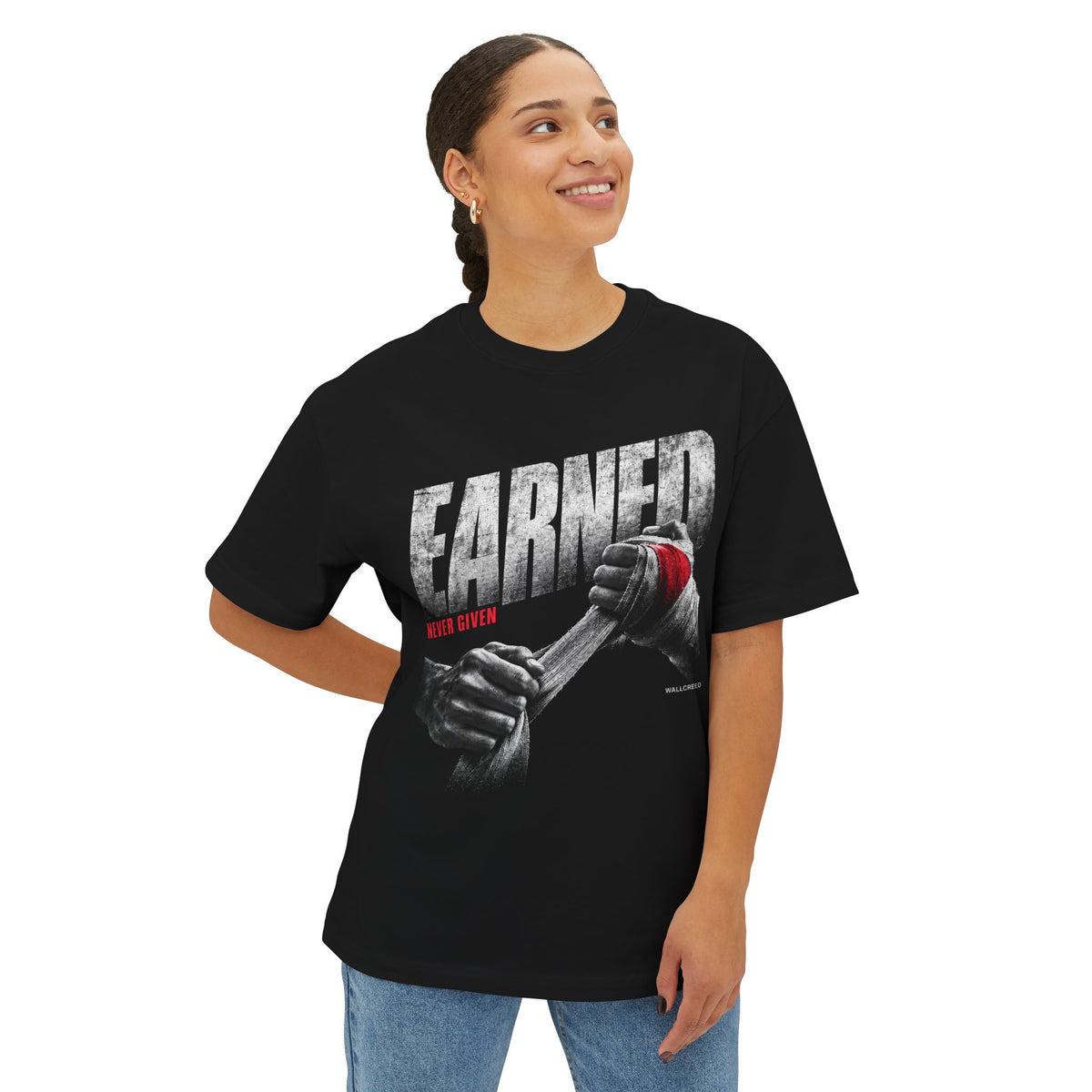 Earned | Heavyweight Tee (Front + Back)