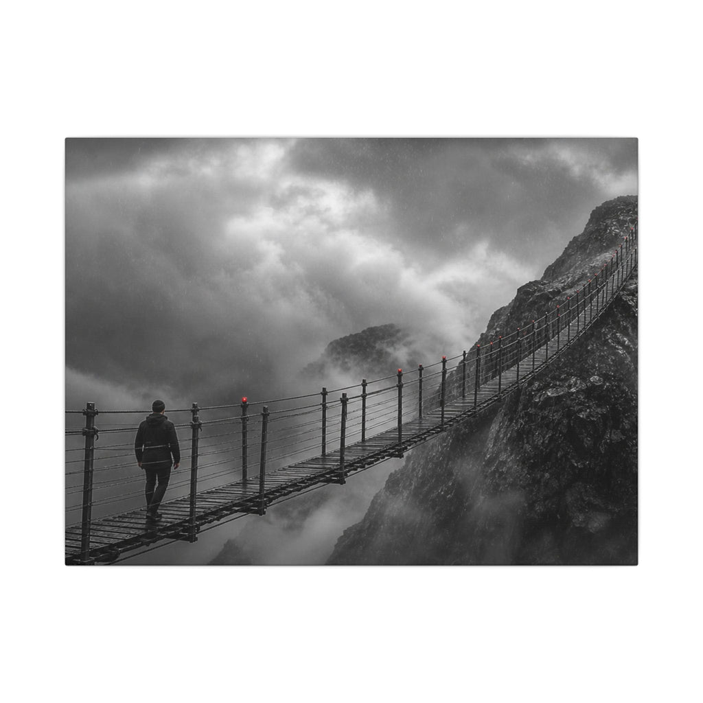 Cross What Scares You - Bedroom Art Prints | Canvas (Landscape)