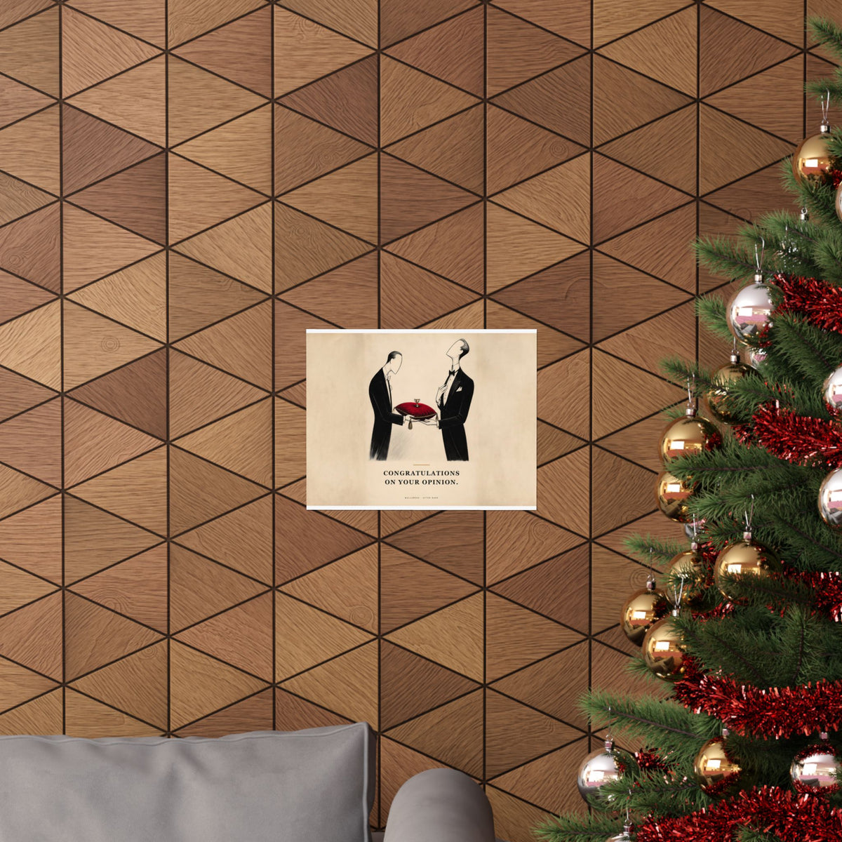 Congratulations on Your Opinion - Funny Wall Art | Matte Poster (Landscape)