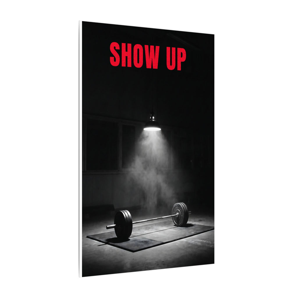 Show Up - Gym Wall Art | Canvas