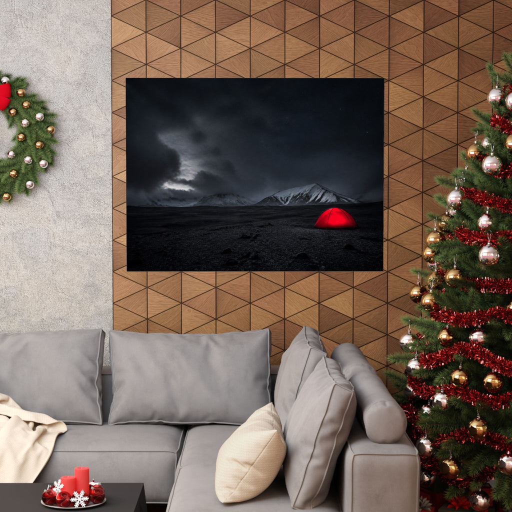 Red Tent - Wall Art Above Bed | Matte Poster (Landscape)
