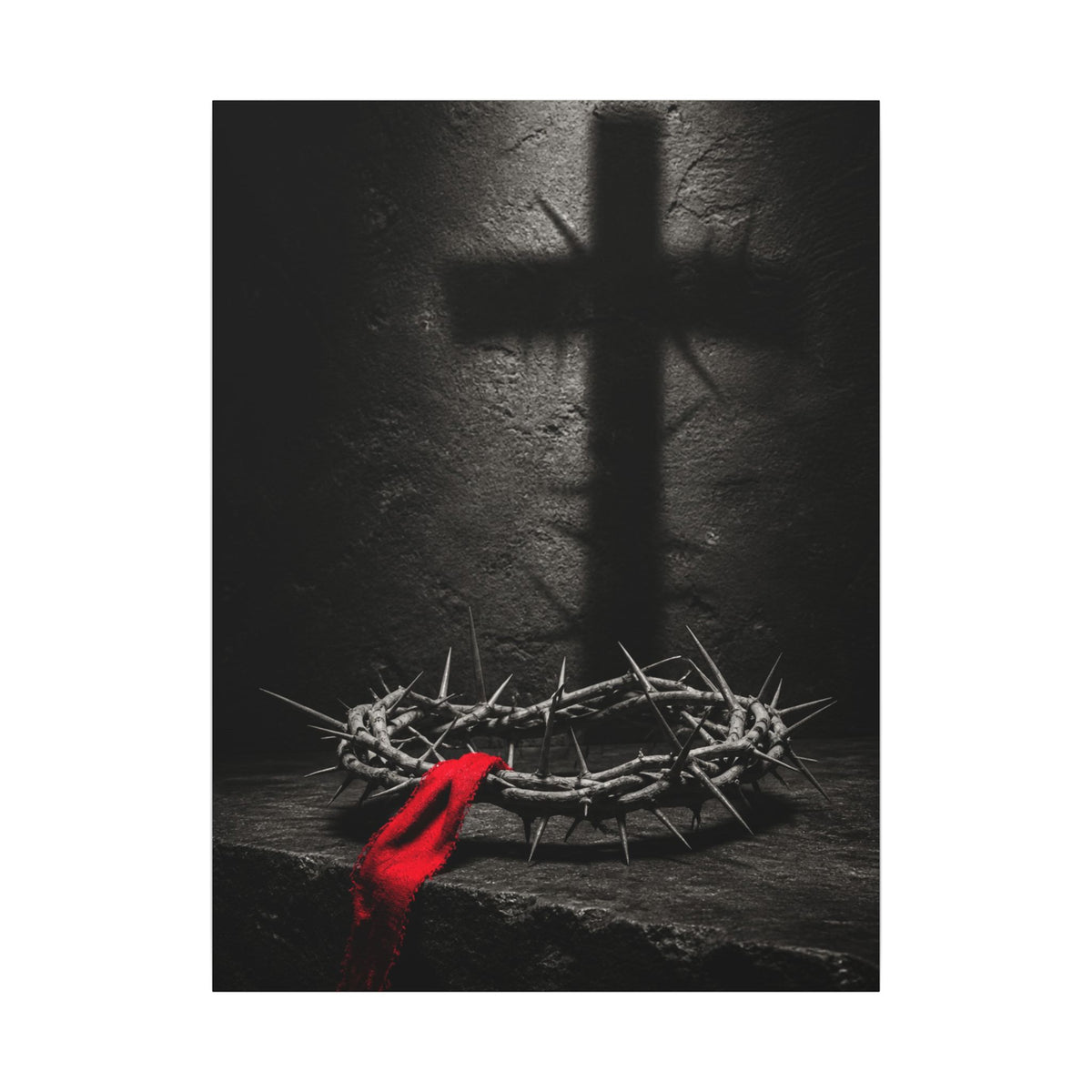 Crown and Shadow - Crown of Thorns Wall Art | Canvas