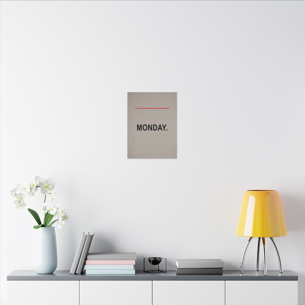 Monday - Office Wall Art | Canvas