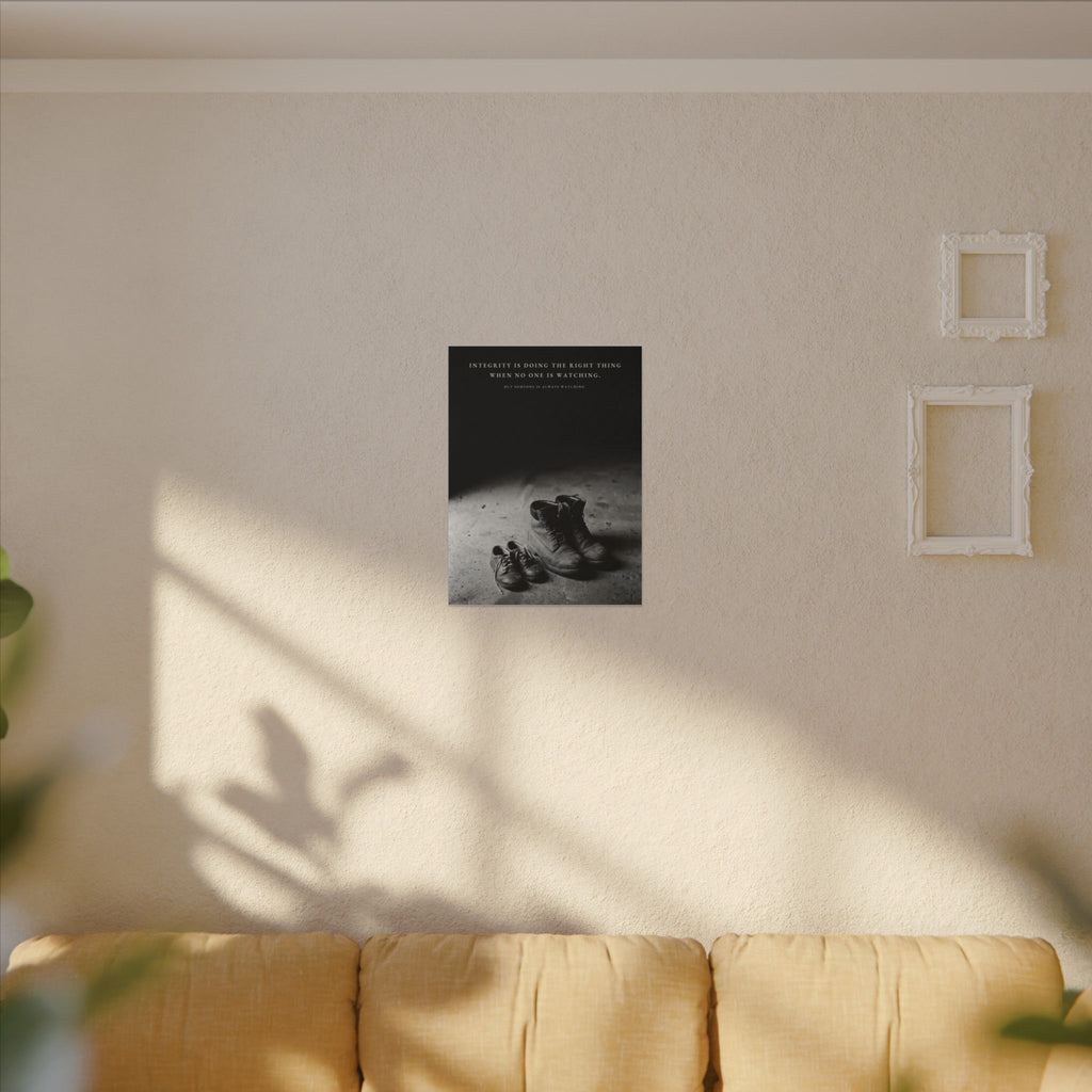 Integrity Is Doing the Right Thing When No One Is Watching - Wall Art | Canvas