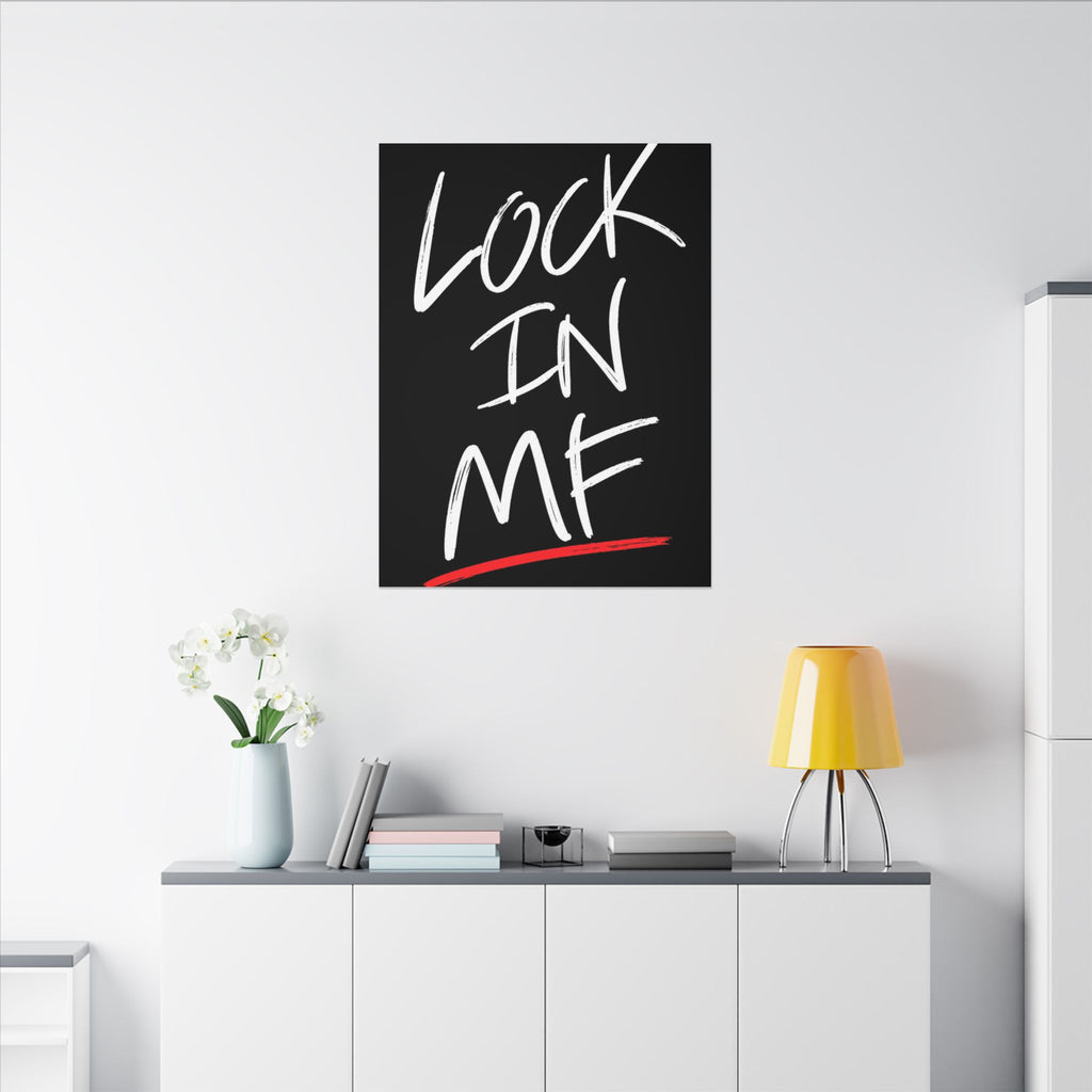Lock In - Motivational Wall Art | Canvas