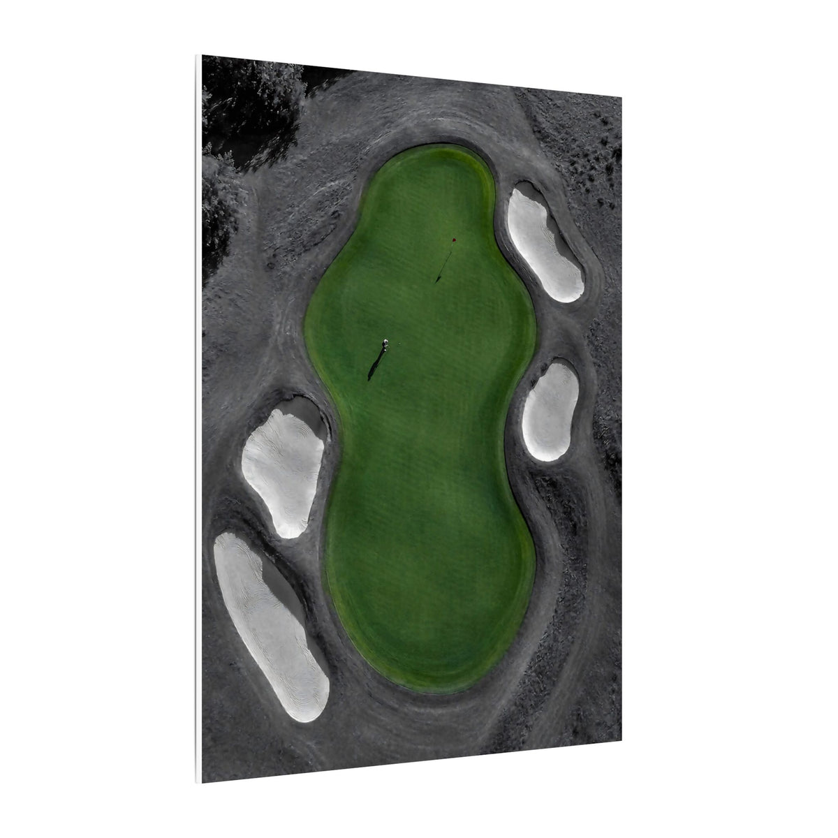 Aerial Solitude - Golf Course Wall Art | Canvas