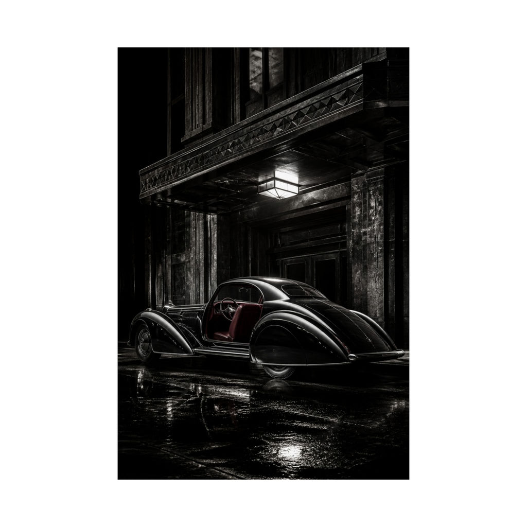 Art Deco Coupe - Art Deco Car Wall Art | Matte Poster