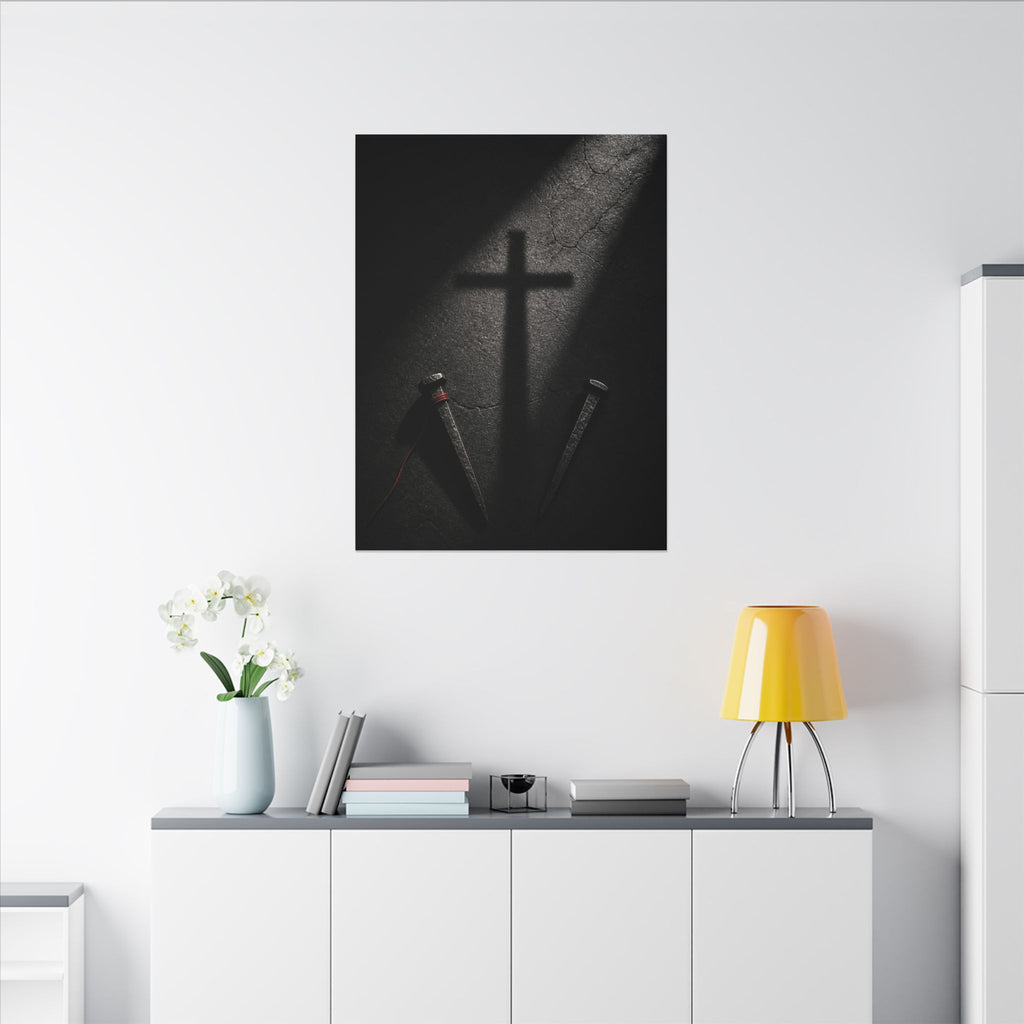 Nails and Shadow - Christian Wall Art | Canvas