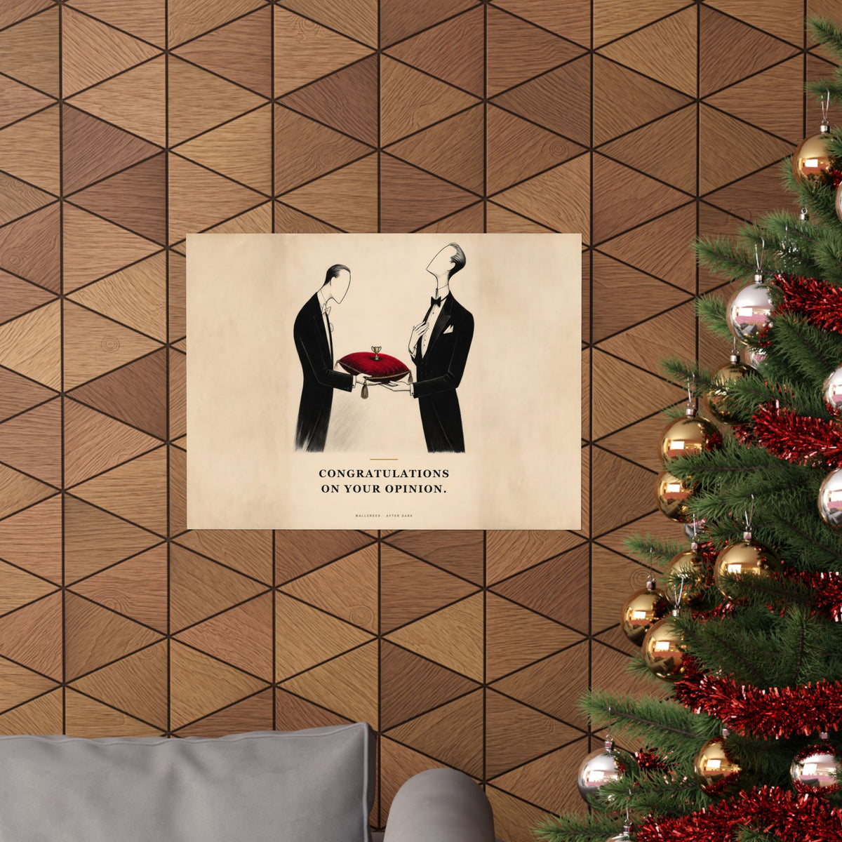 Congratulations on Your Opinion - Funny Wall Art | Matte Poster (Landscape)