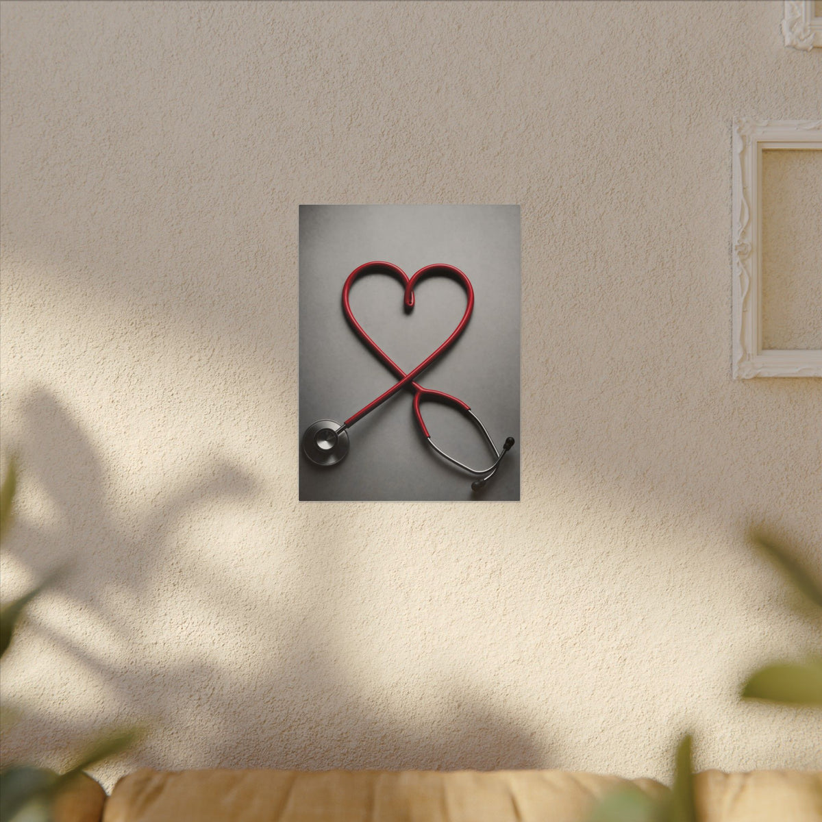 The Stethoscope Heart - Doctor's Office Wall Art | Canvas