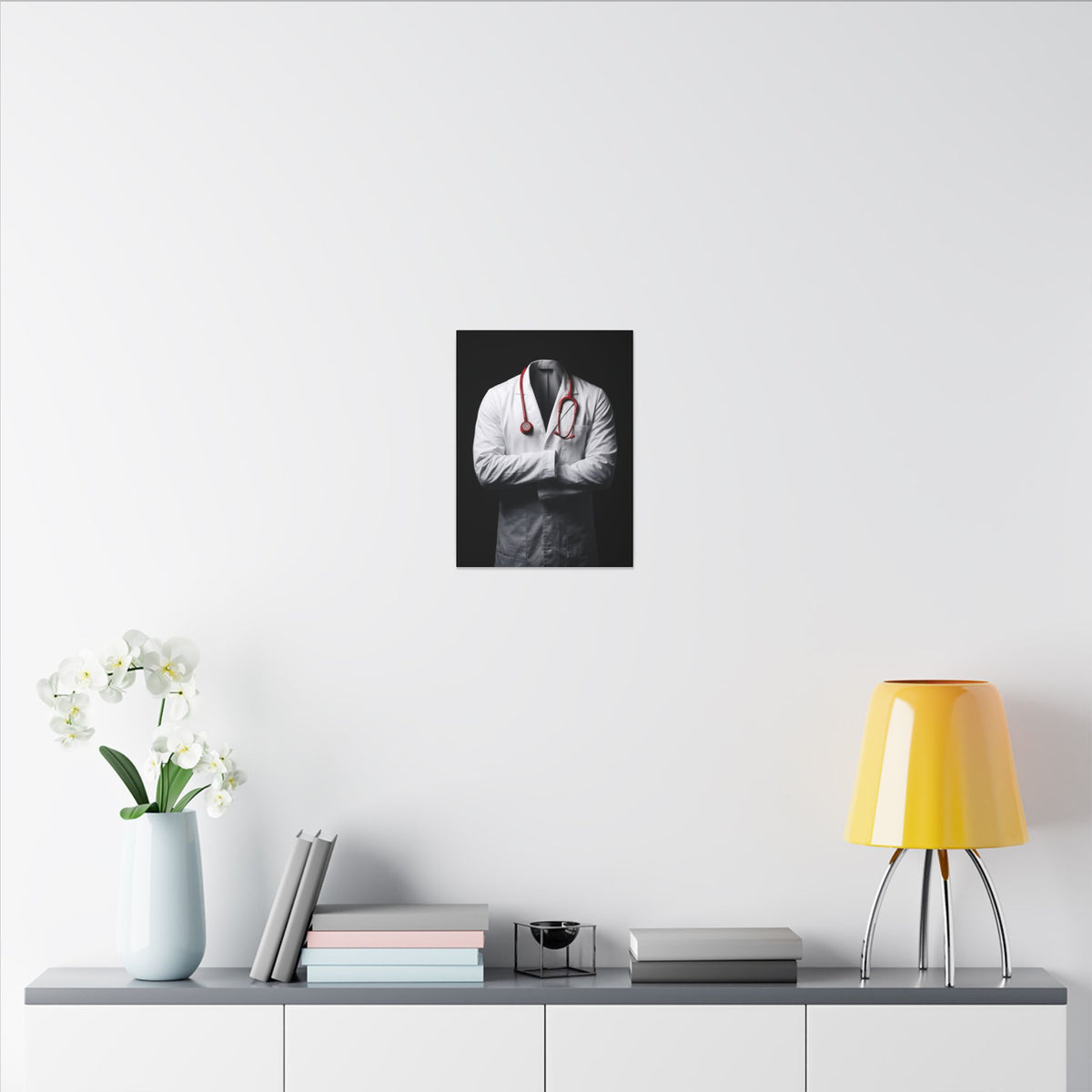 The White Coat - Doctor's Office Wall Art | Canvas
