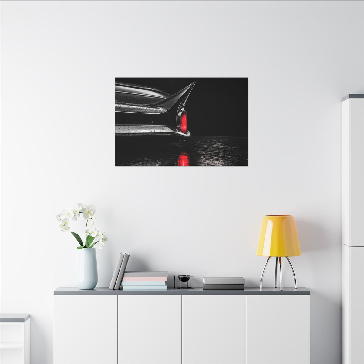 Ruby Tail - Classic Car Wall Art | Canvas (Landscape)