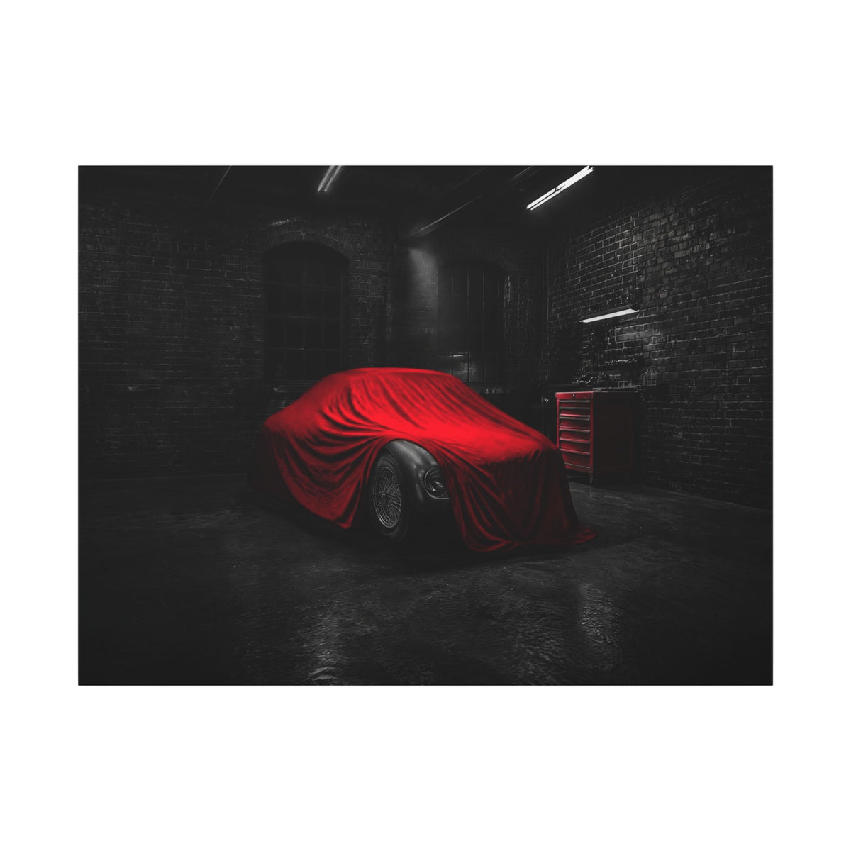 The Project - Car Cover Wall Art | Canvas (Landscape)