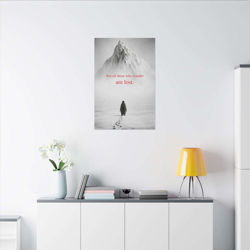 Not All Those Who Wander - Mountain Wall Art | Canvas