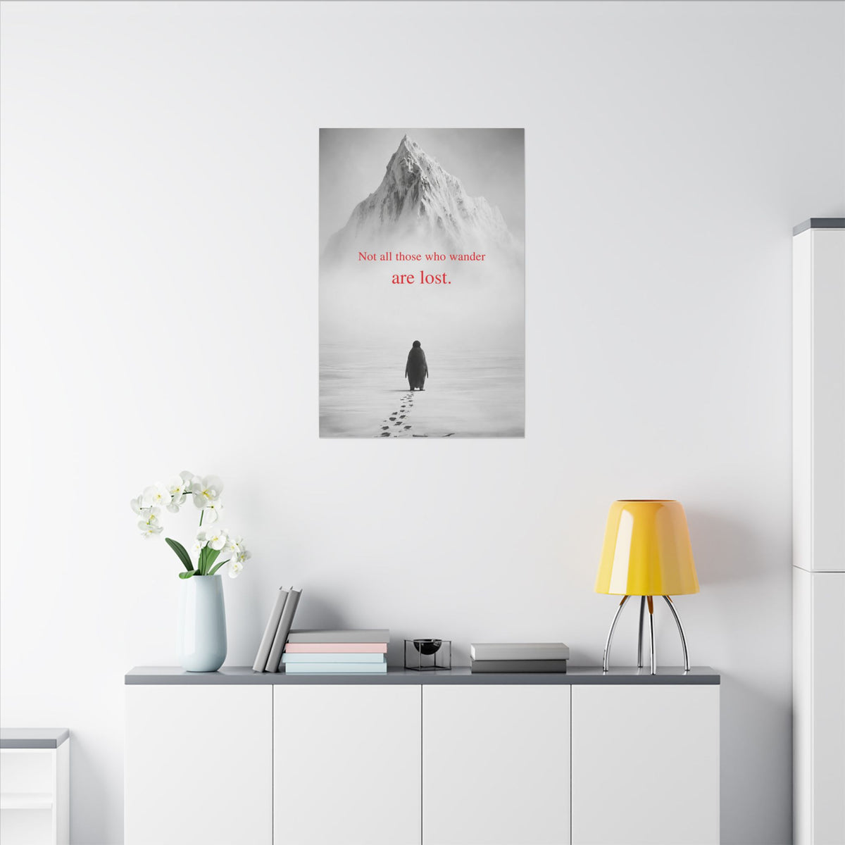 Not All Those Who Wander - Mountain Wall Art | Canvas