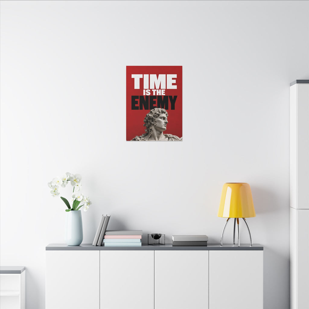 Time Is the Enemy - Motivational Wall Art | Canvas