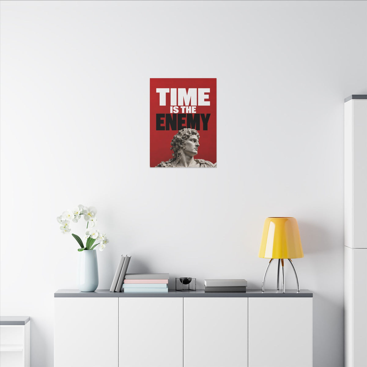 Time Is the Enemy - Motivational Wall Art | Canvas