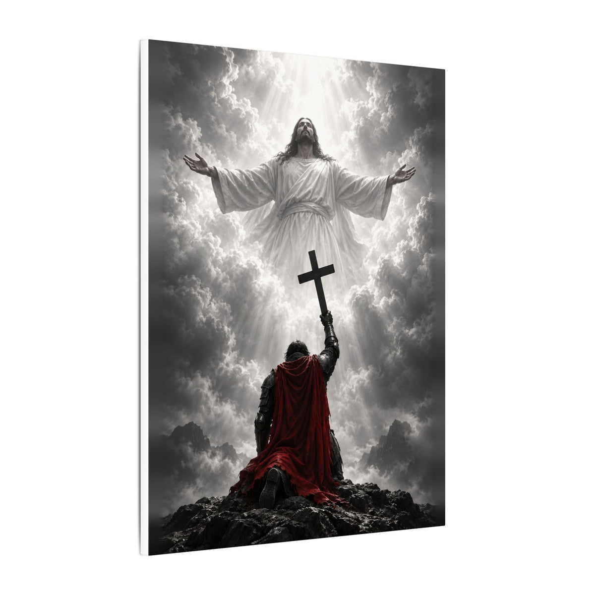Jesus and the Warrior - Christian Wall Art | Canvas