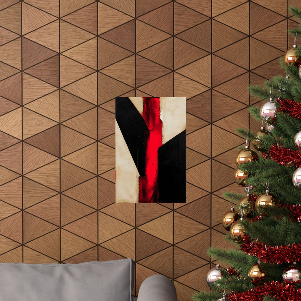 Controlled Fire - Red Wall Decor | Matte Poster