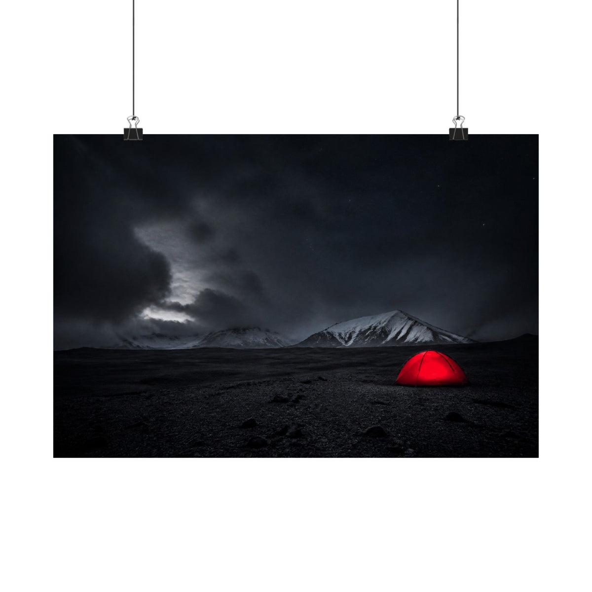 Red Tent - Wall Art Above Bed | Matte Poster (Landscape)