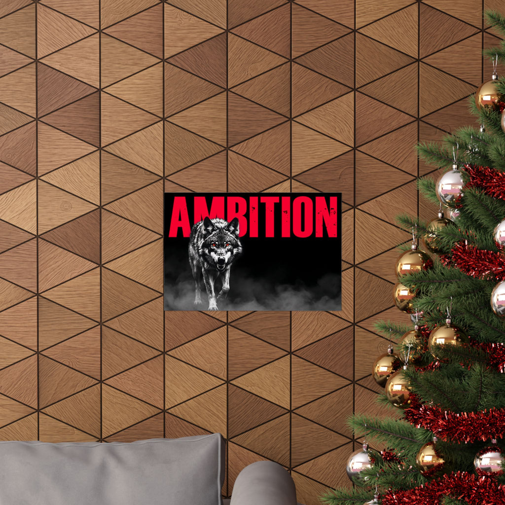 Ambition - Wolf Wall Art | Matte Poster (Landscape)