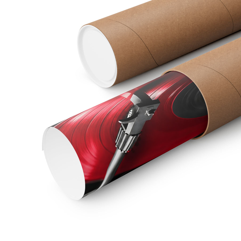 Red Vinyl - Mens Office Wall Art | Matte Poster