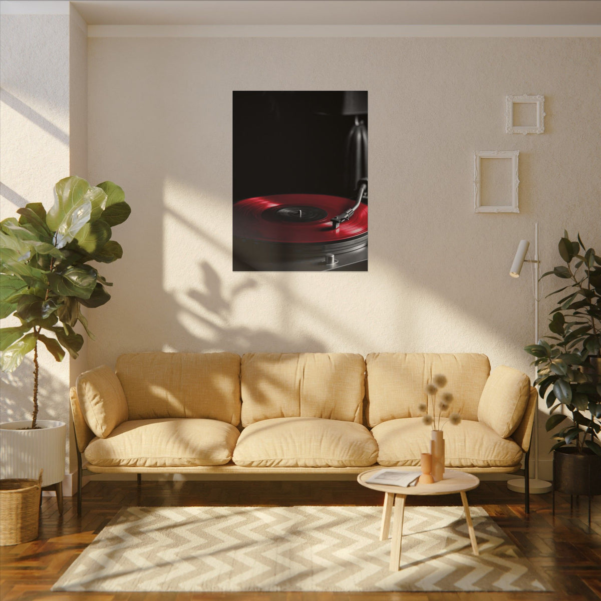 Red Vinyl - Mens Office Wall Art | Canvas