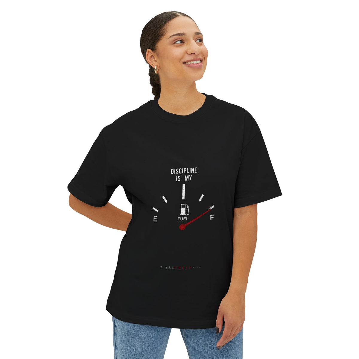 Discipline Is My Fuel | Heavyweight Tee (Front + Back)