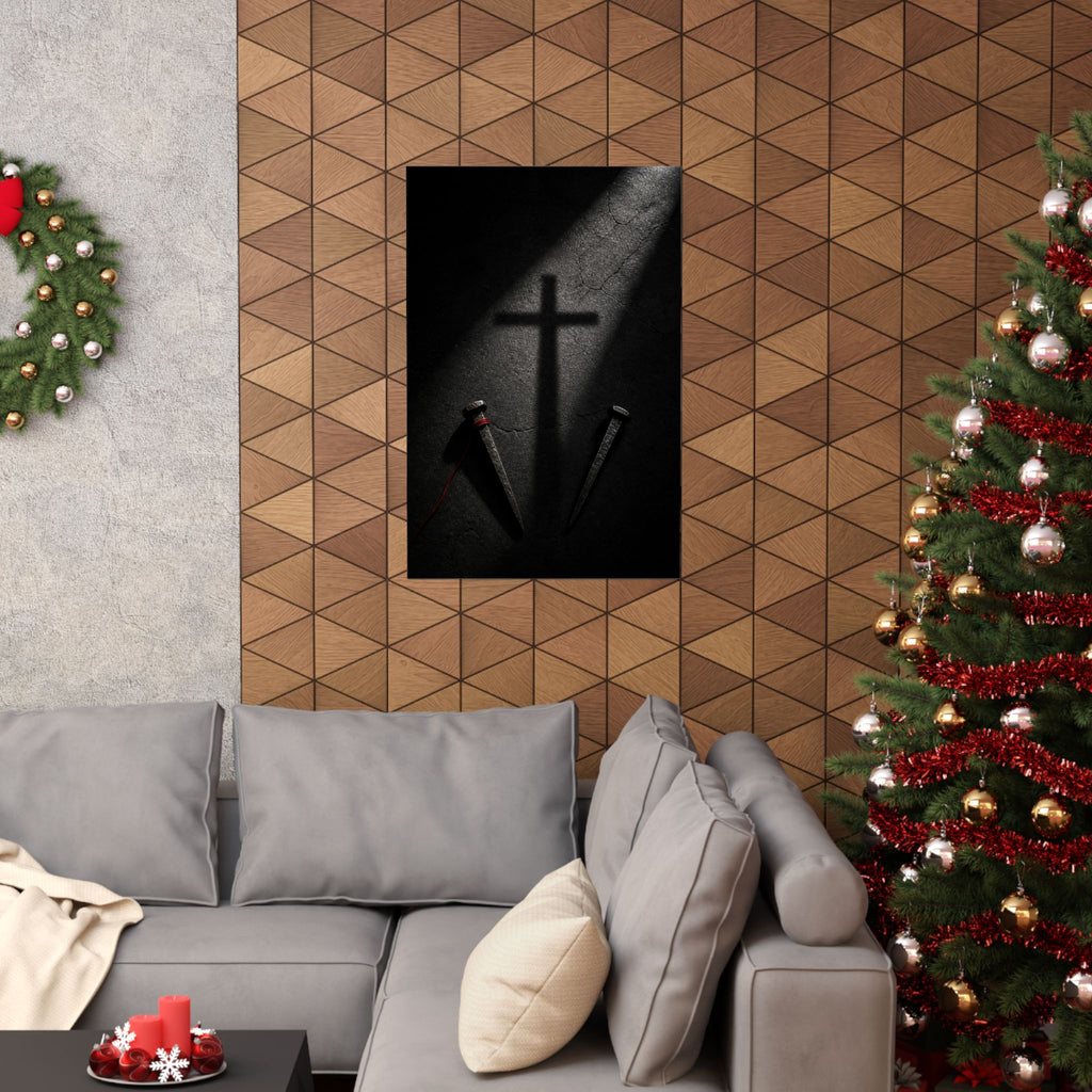 Nails and Shadow - Christian Wall Art | Matte Poster