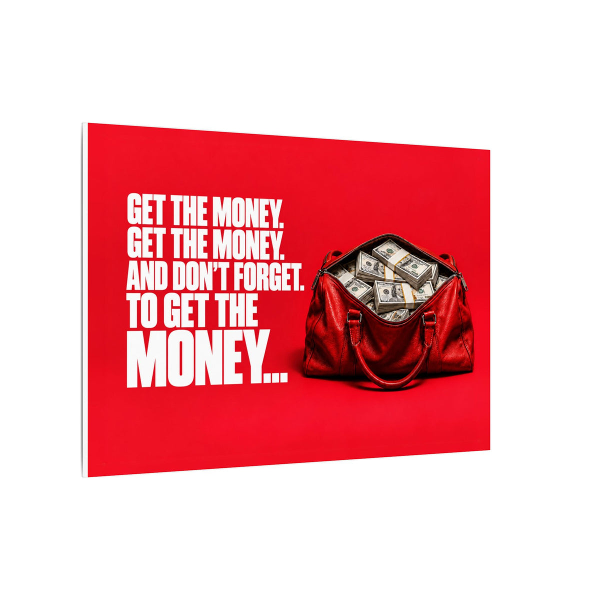 Get the Money - Money Wall Art | Canvas (Landscape)
