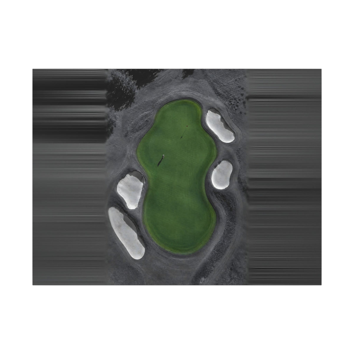 Aerial Solitude - Golf Course Wall Art | Canvas (Landscape)