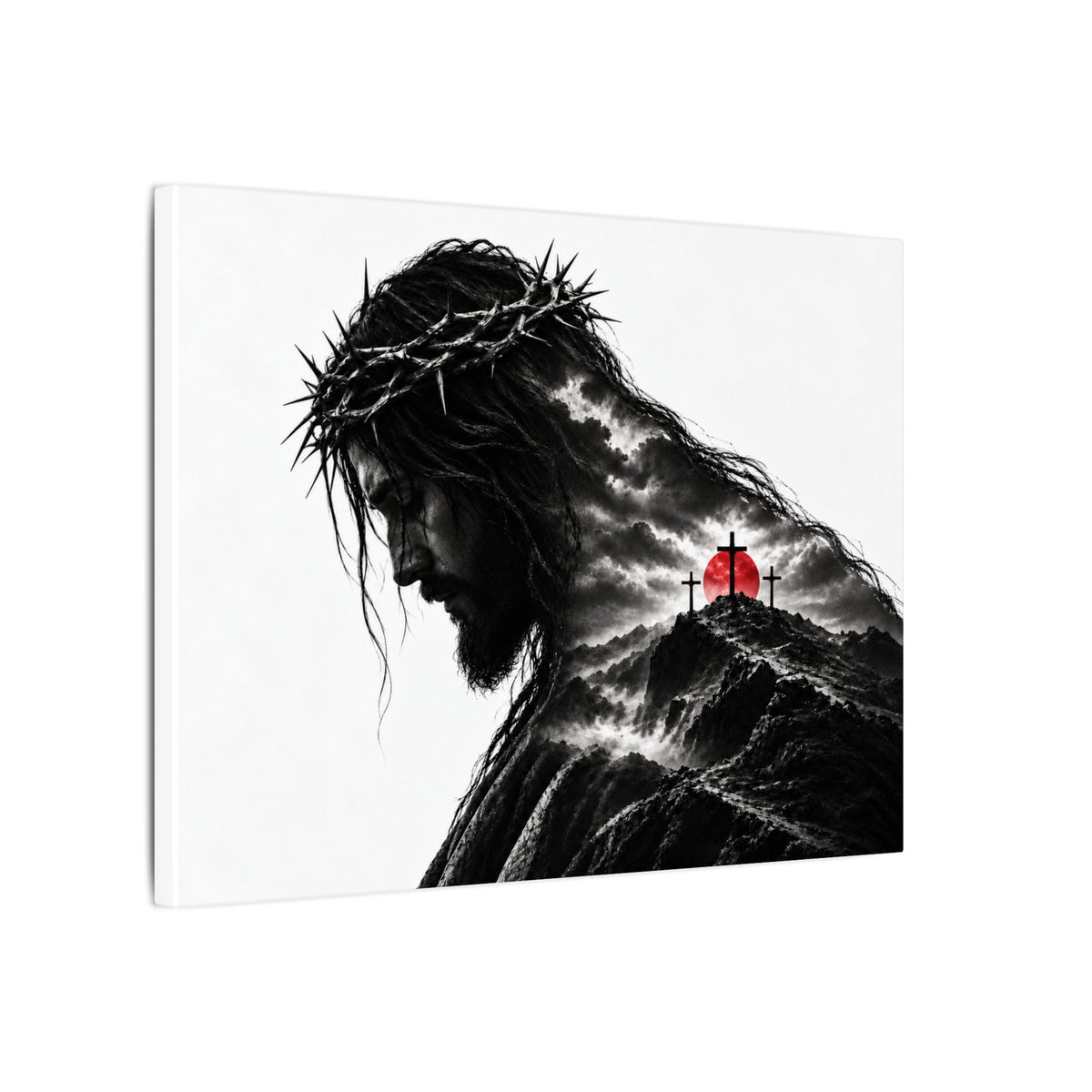 Three Crosses - Christian Wall Art | Canvas (Landscape)