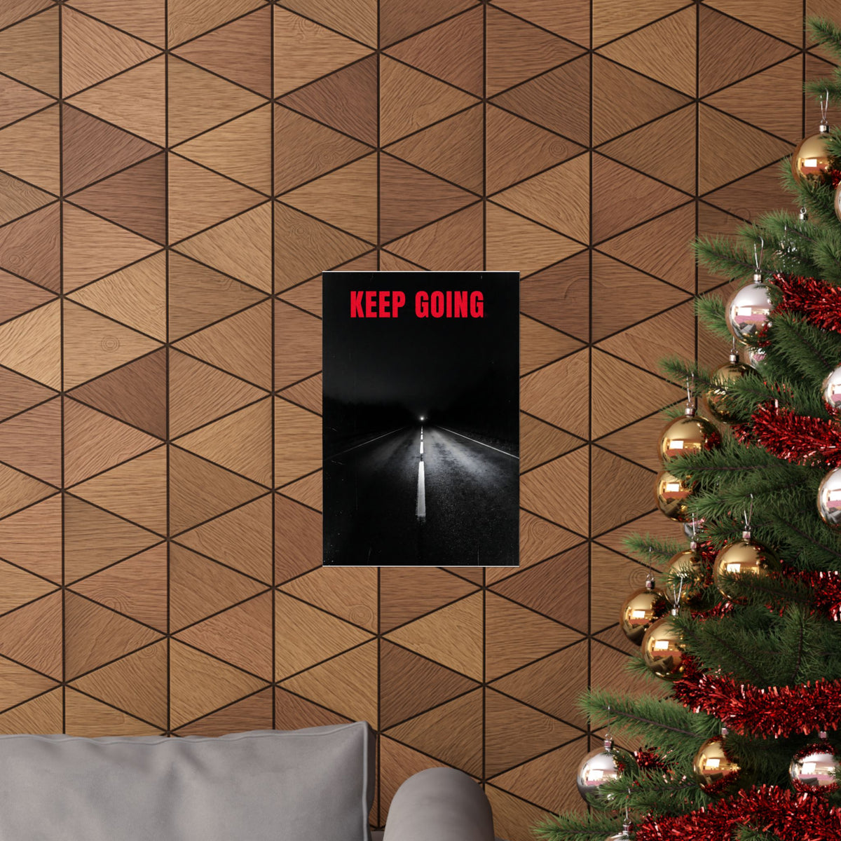 The Extra Mile - Night Road Wall Art | Matte Poster