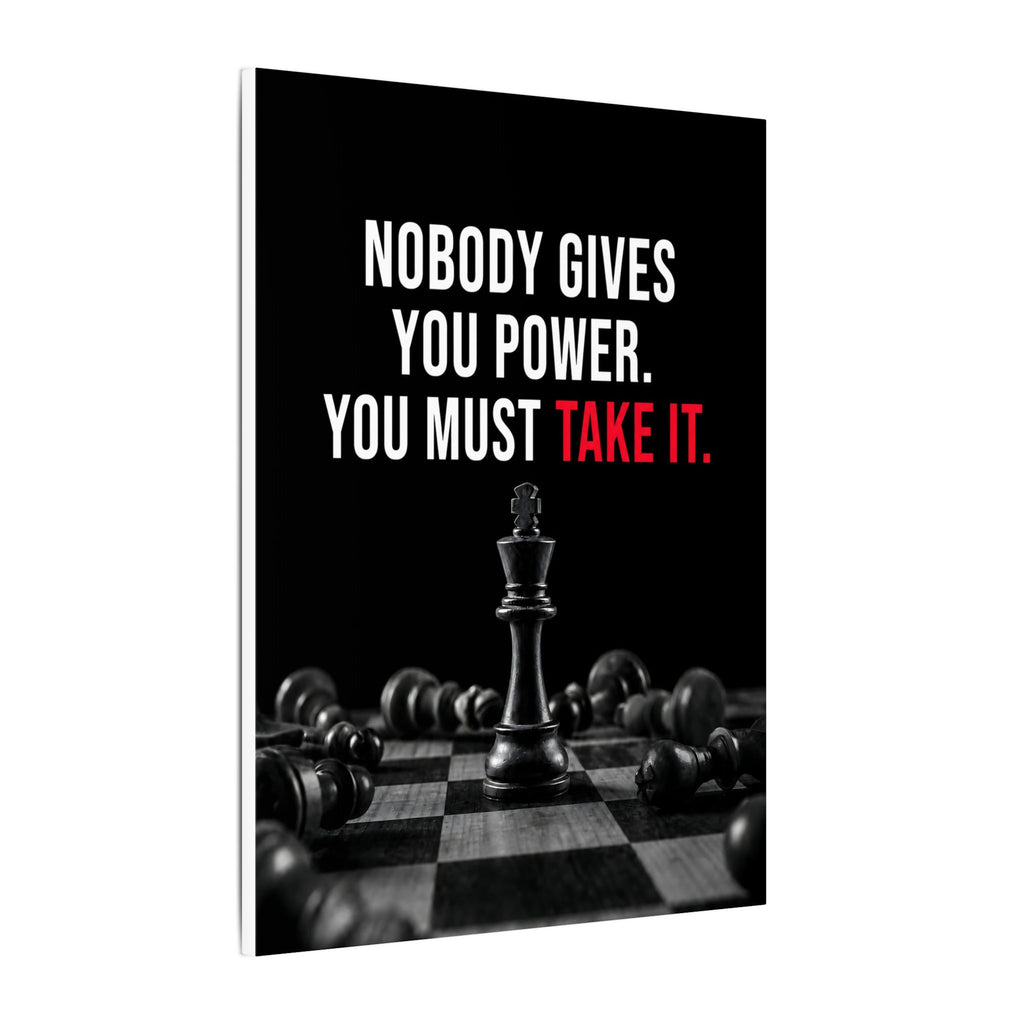 Nobody Gives You Power - Chess Wall Art | Canvas