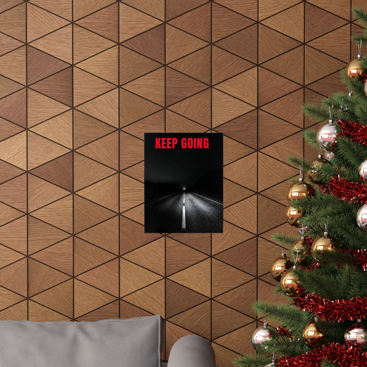 The Extra Mile - Night Road Wall Art | Matte Poster