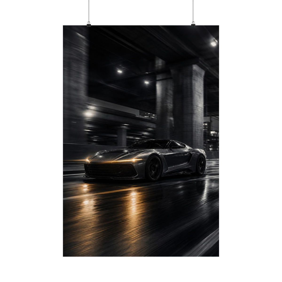 After Dark - Supercar Wall Art | Matte Poster