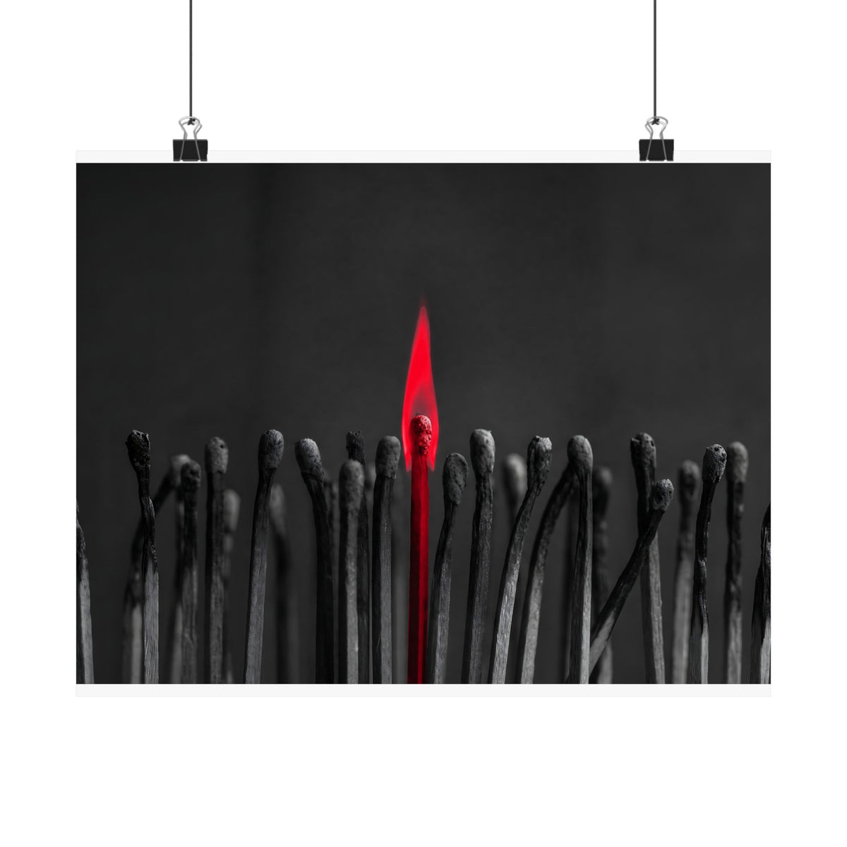 The One Still Burning - Office Wall Art For Men | Matte Poster (Landscape)