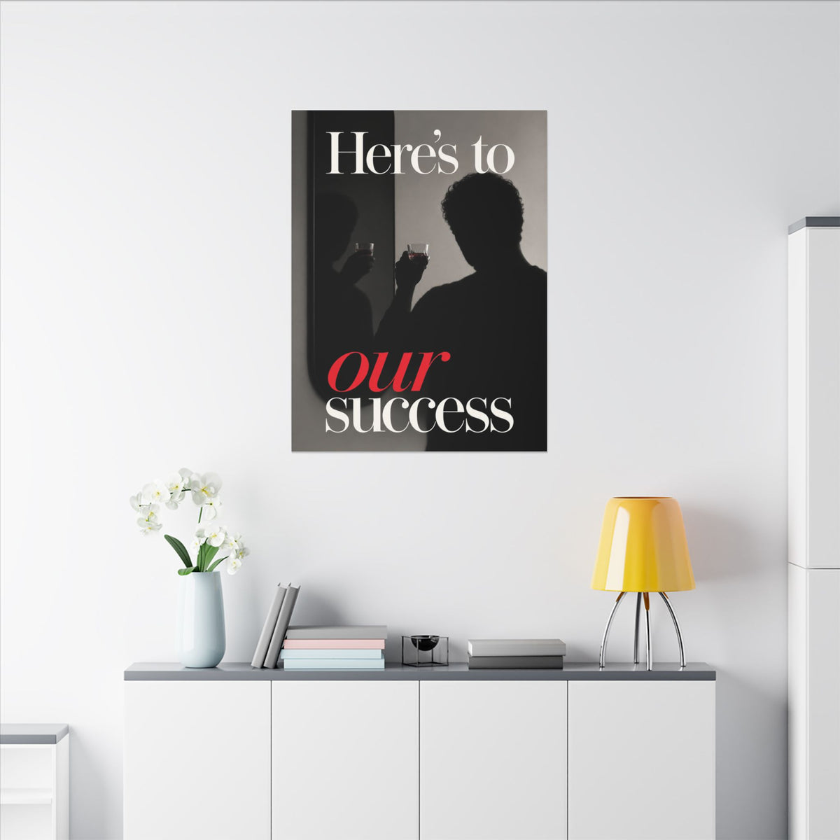 Here's To Our Success - Man Cave Wall Art | Canvas