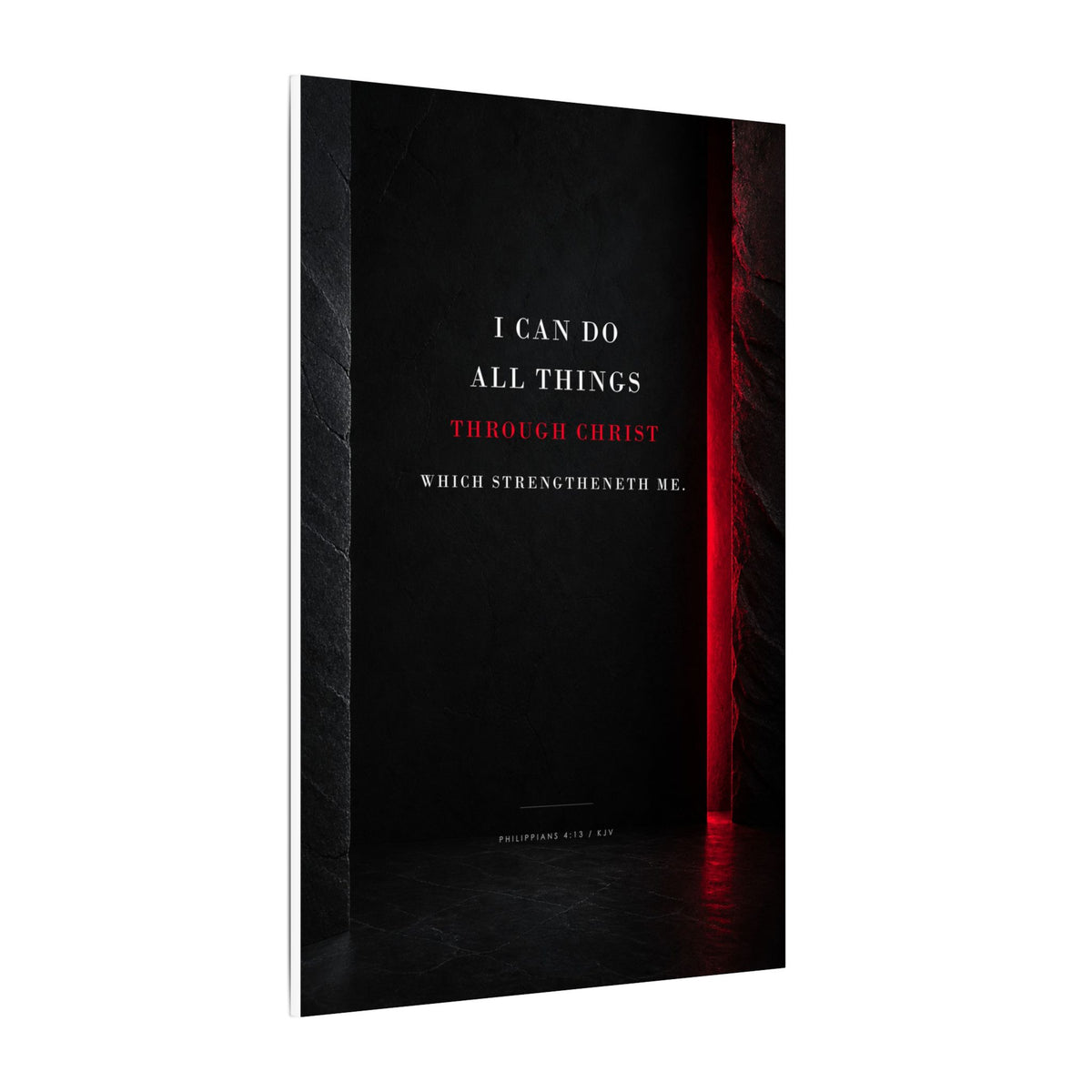 All Things Through Christ - Philippians 4:13 Scripture Wall Art | Canvas