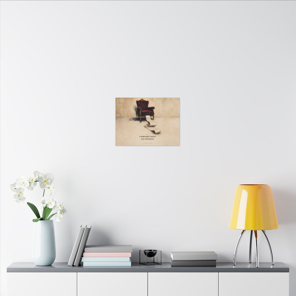 Comfort Sent an Invoice - Funny Wall Art | Canvas (Landscape)
