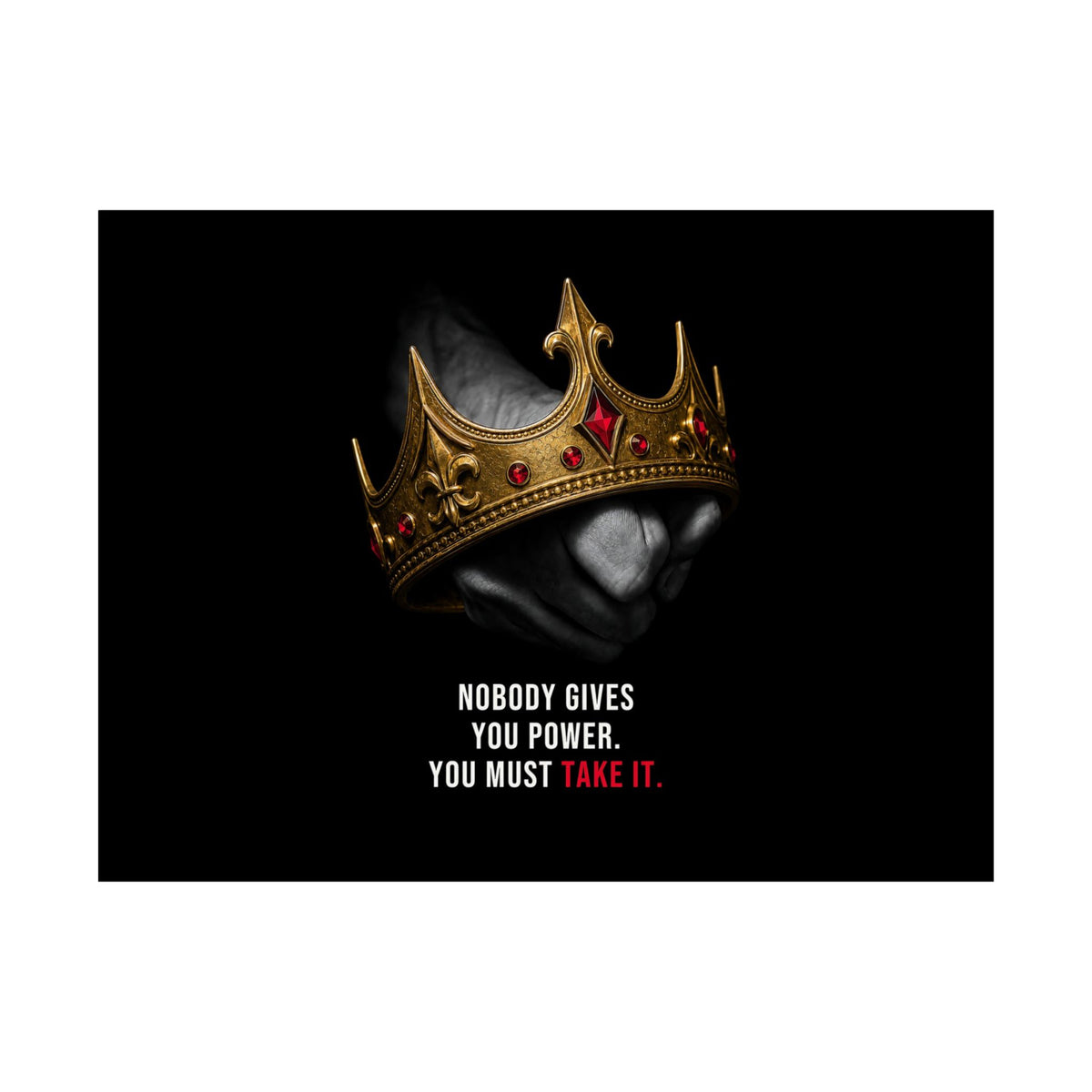 Take the Crown - King Wall Art | Matte Poster (Landscape)