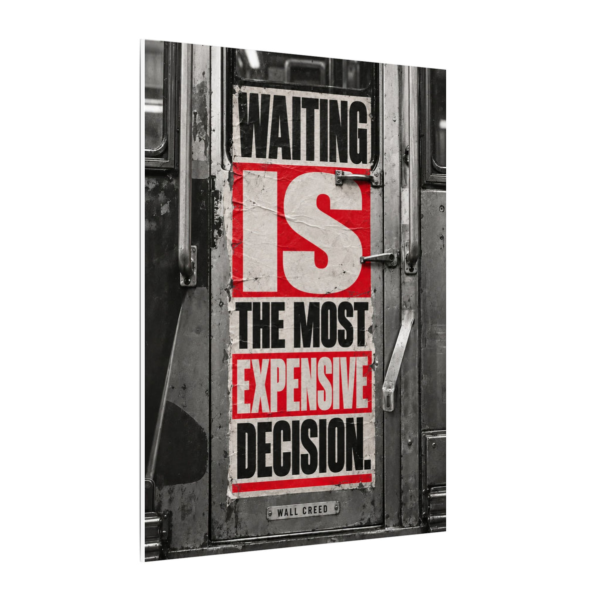 Waiting Is Expensive - Office Quote Wall Art | Canvas