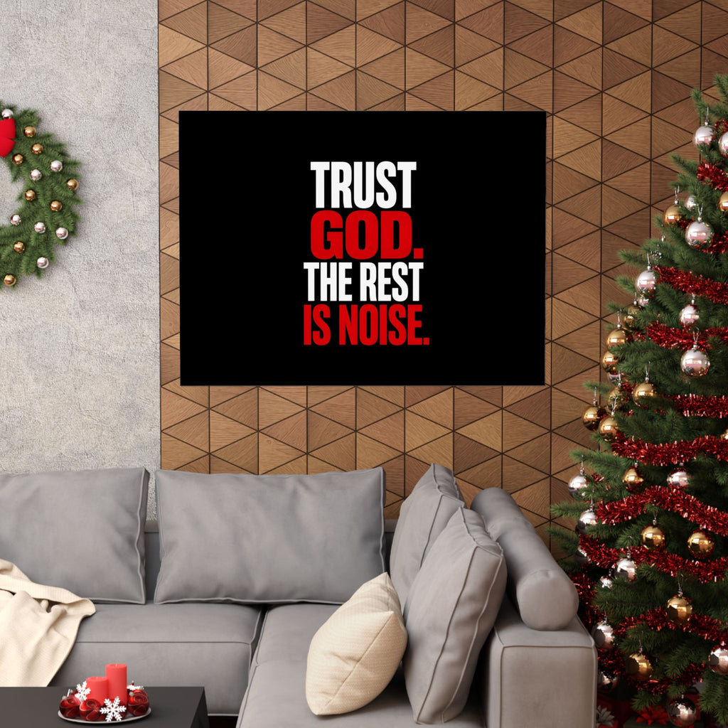 Trust God - Christian Wall Art | Matte Poster (Landscape)