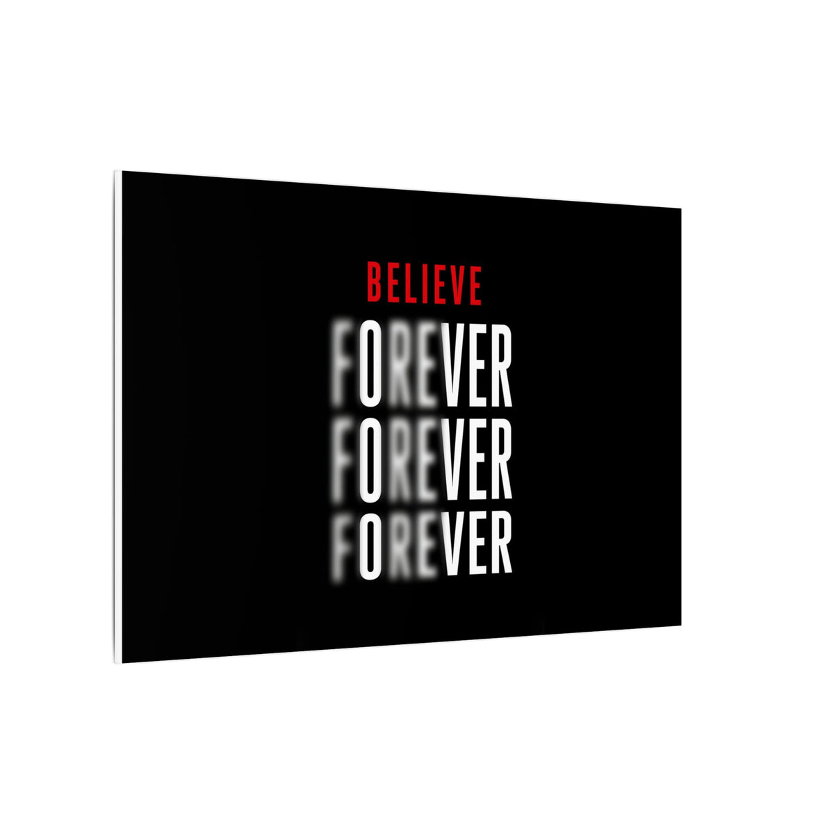 Believe Forever - Motivational Quote Wall Art | Canvas (Landscape)