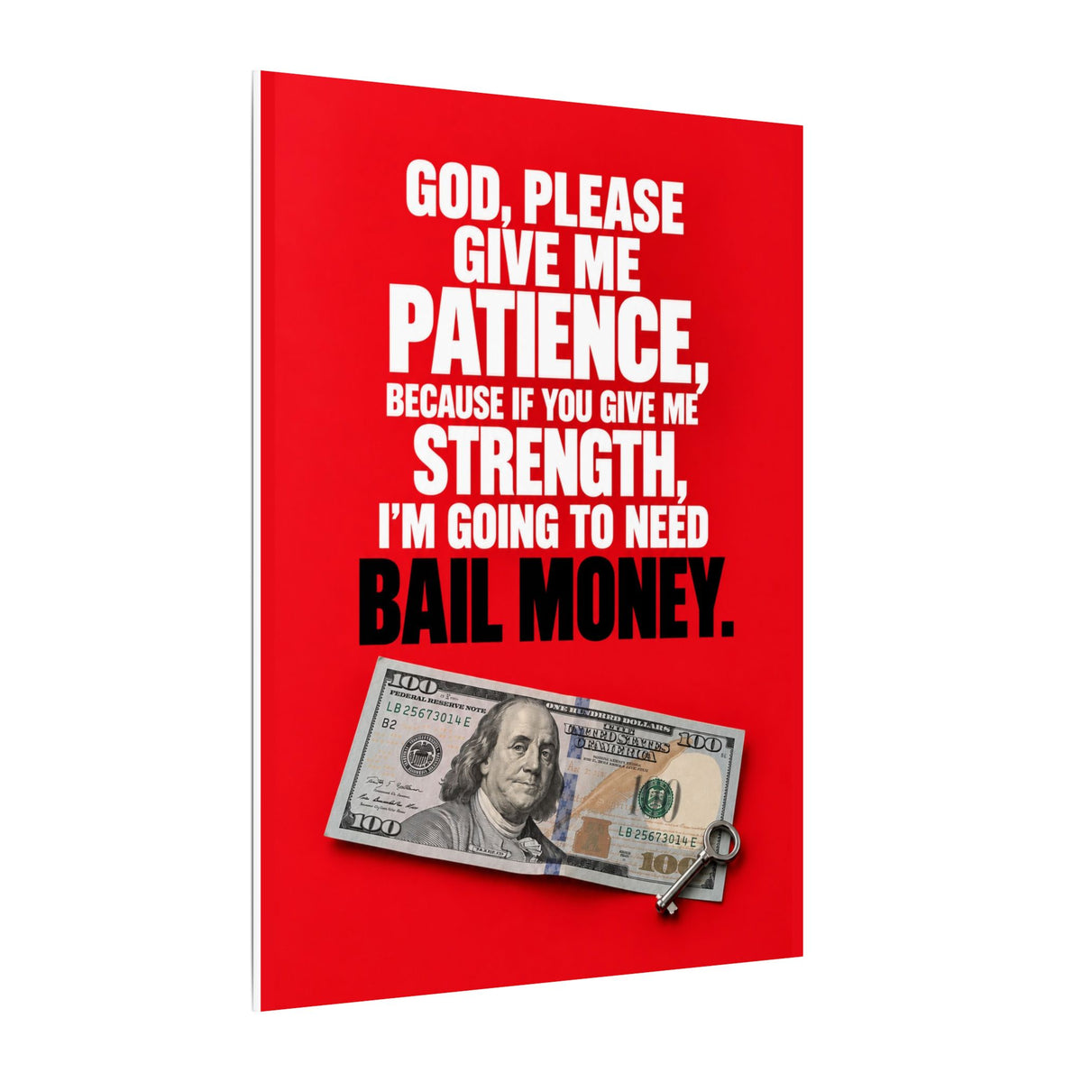 Bail Money - Meme Wall Art | Canvas