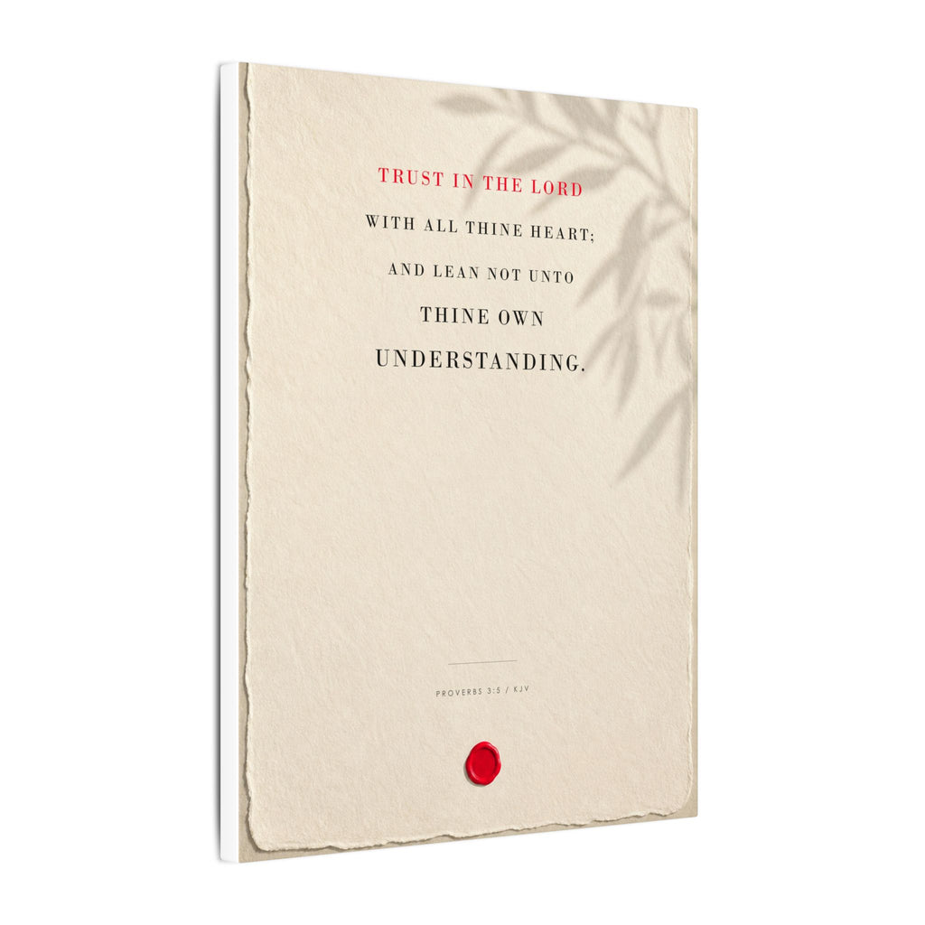 Trust in the Lord - Proverbs 3:5 Bible Verse Wall Art | Canvas