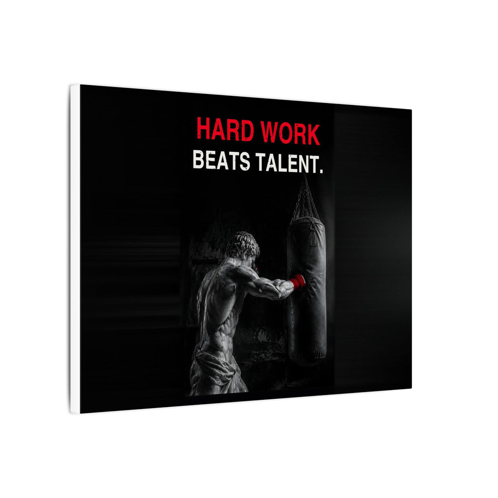 Hard Work Beats Talent - Boxing Wall Art | Canvas (Landscape)