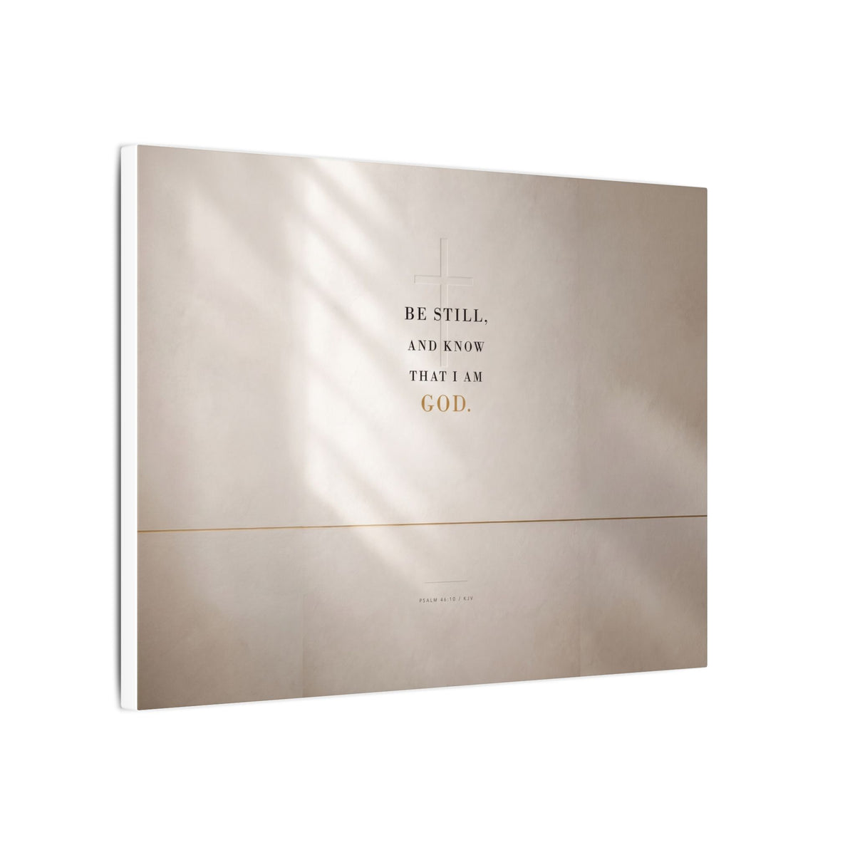 Be Still - Psalm 46:10 Bible Verse Wall Art | Canvas (Landscape)
