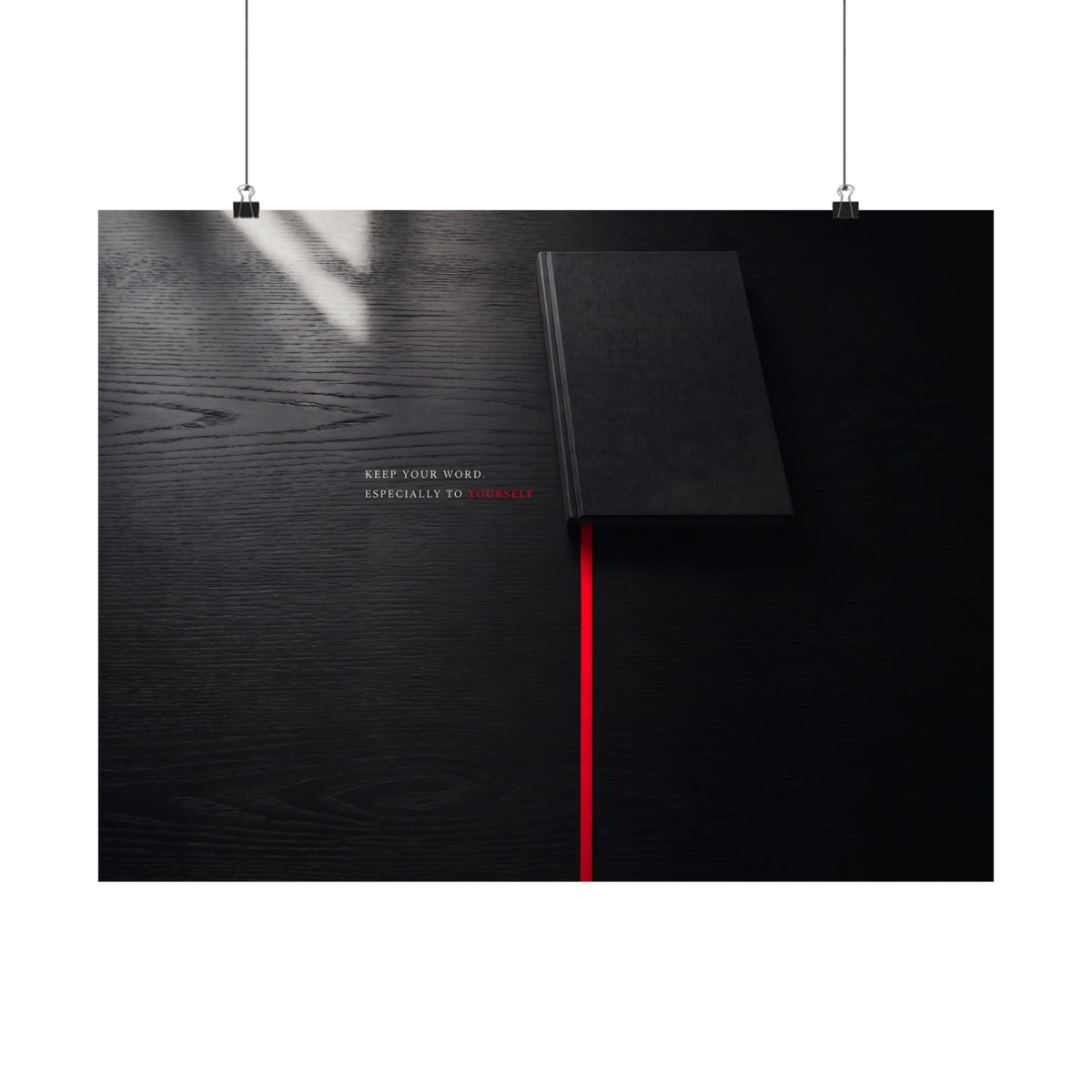 Keep Your Word - Quote Wall Art | Matte Poster (Landscape)